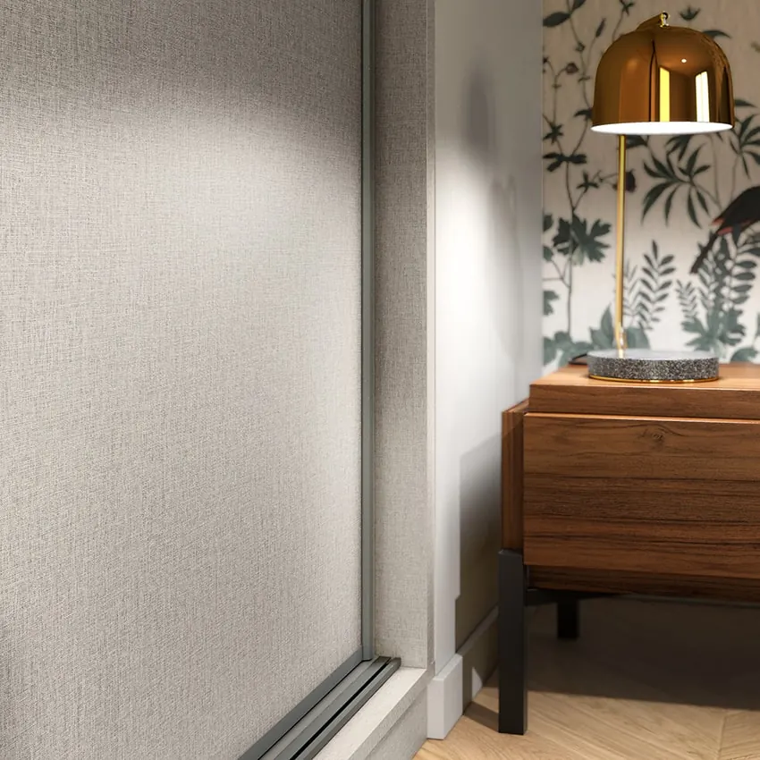 Chambre sur mesure dressing avec penderie — décor Fenix®, aménagé par Gitter à Hagondange (gammes Portéa)