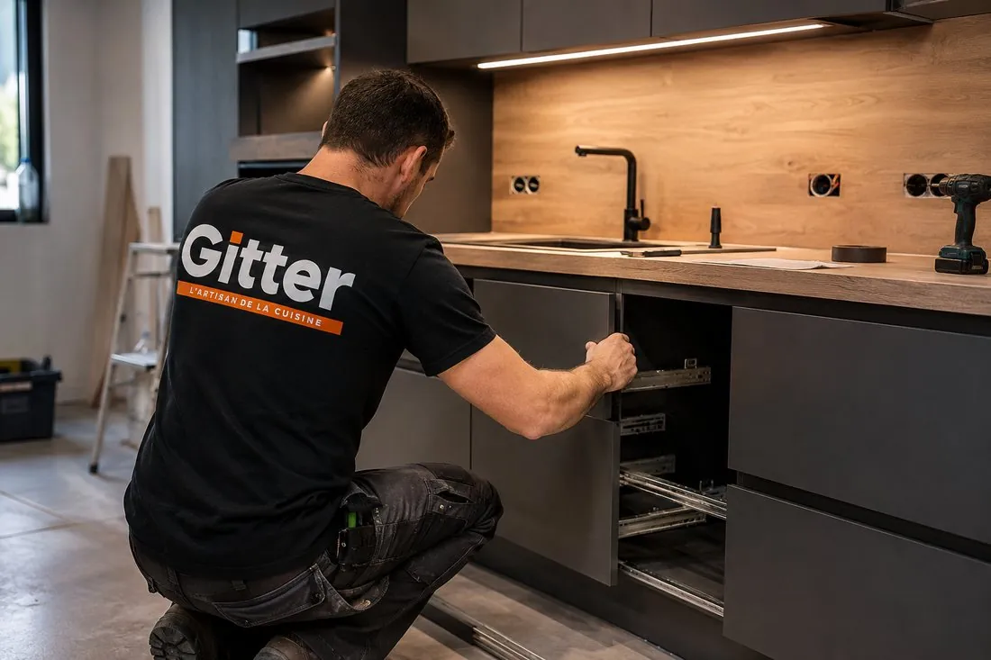 Pose et finitions par l'équipe Gitter