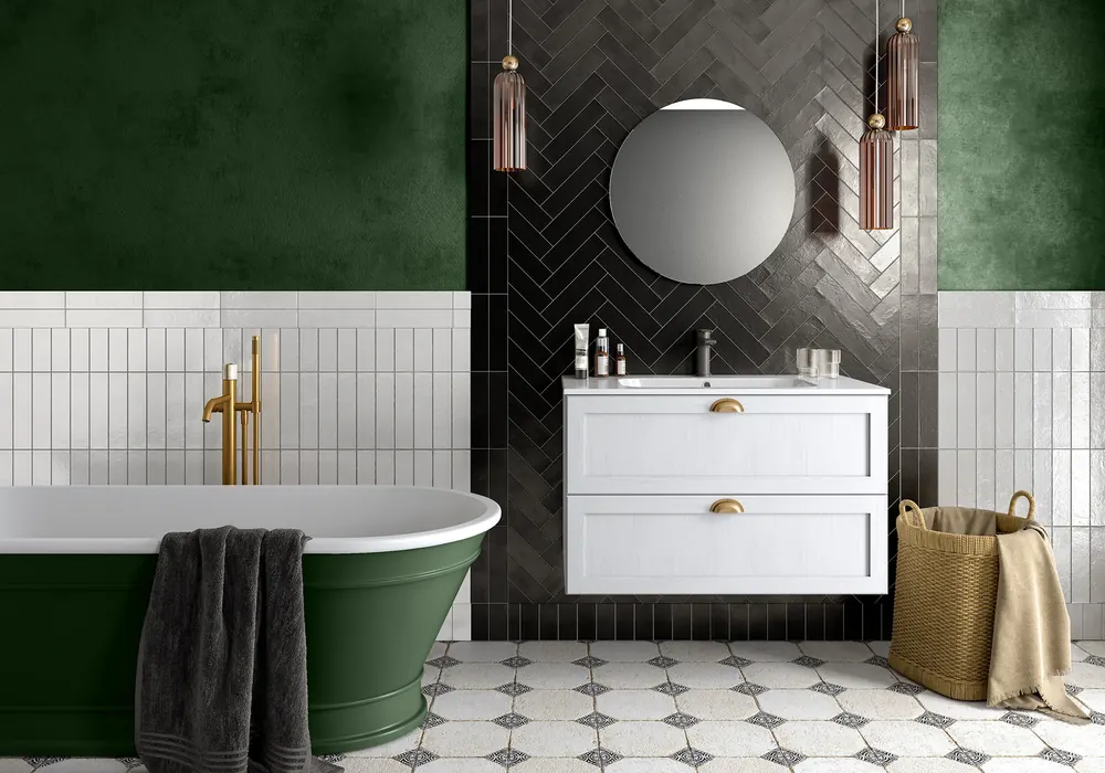 Salle de bains contemporaine avec grande douche — modèle YOU aménagé et posé par Gitter à Hagondange