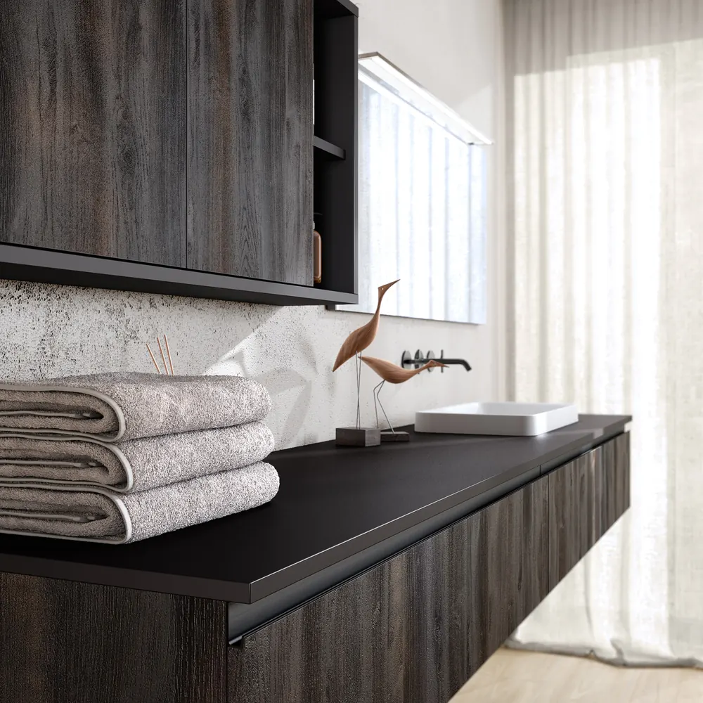 Salle de bains élégante avec grande douche — modèle YOU aménagé et posé par Gitter à Hagondange